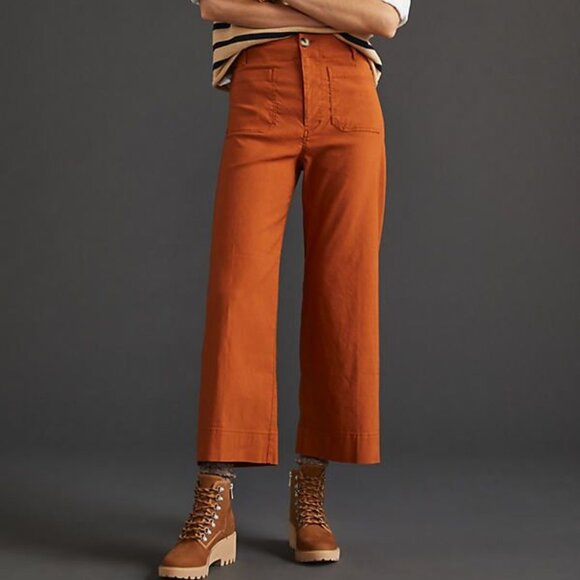 Maeve Pants - Maeve The Colette Cropped Wide-Leg Pants